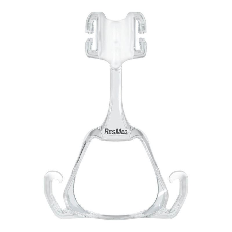 A transparent replacement frame for a CPAP mask