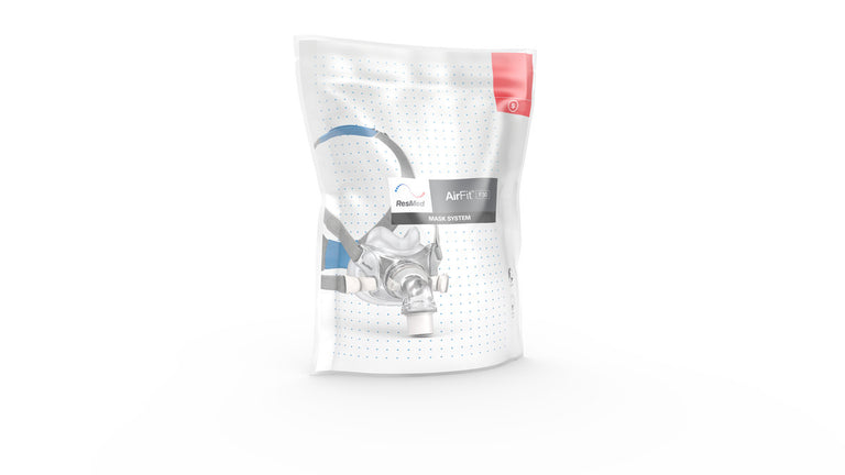 ResMed AirFit F30 Full Face Mask packaging in small
