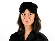 Silk Eye Mask Worn By A Person
