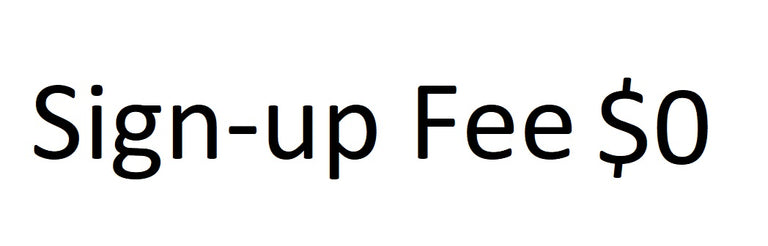 $0 Subscription Sign-up Fee
