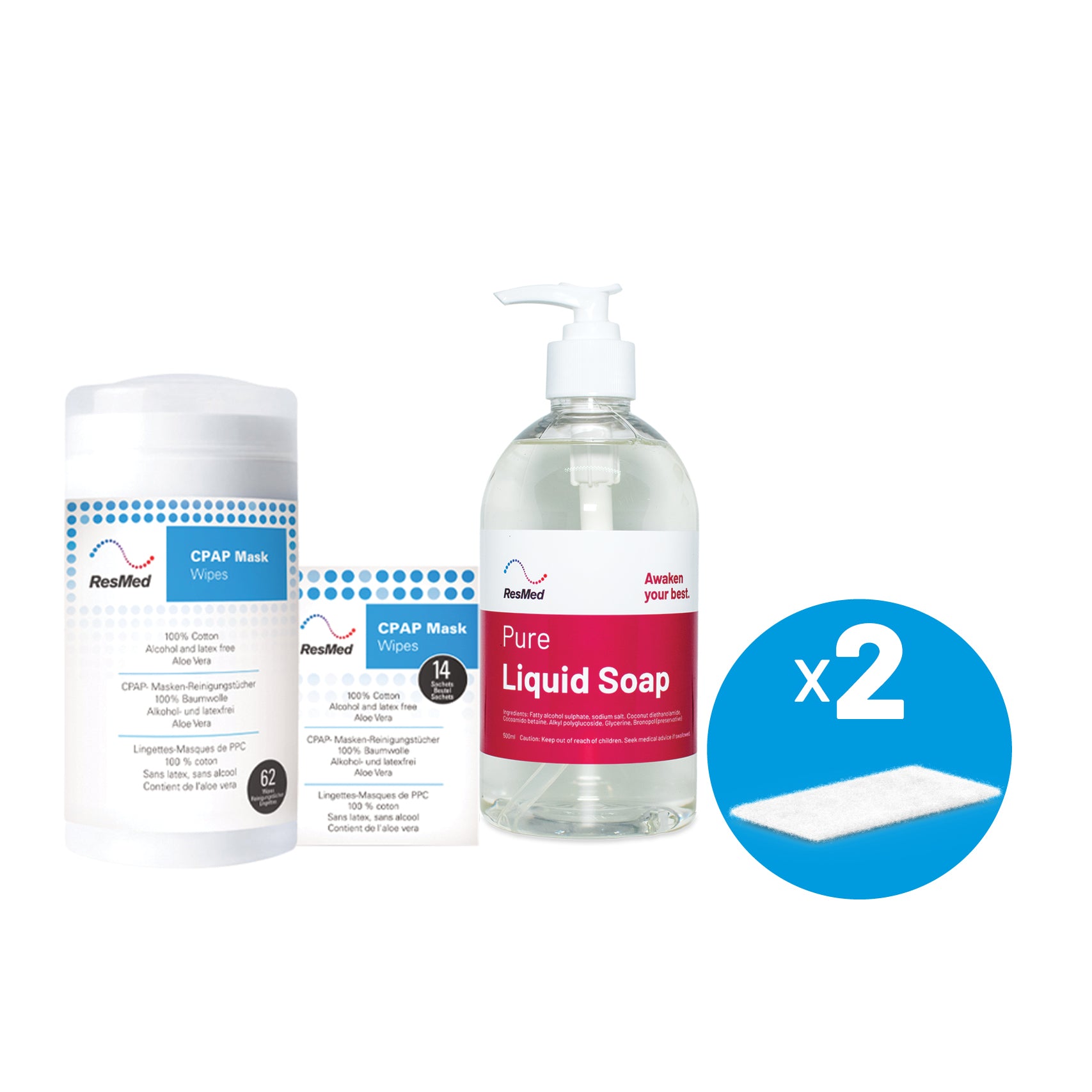 AirSense 11 Standard Filters - 2 Pack & Cleaning Kit