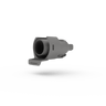 ResMed Air outlet grey in color, it is floating on transparent pbackground