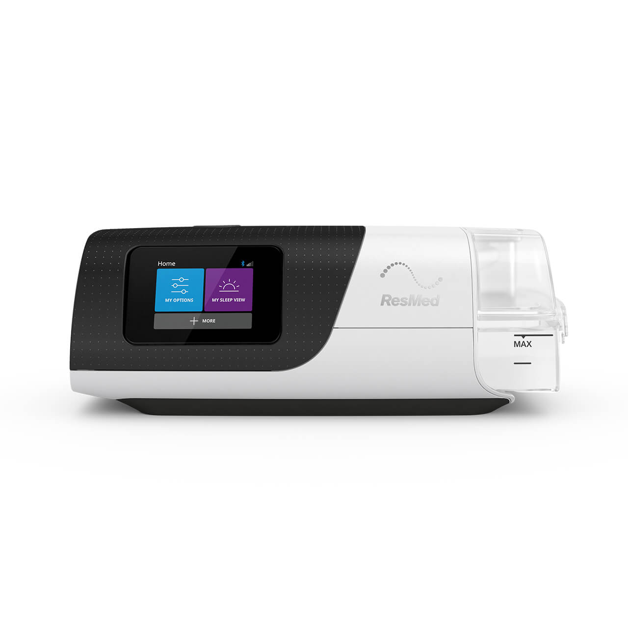 ResMed AirSense 11 CPAP Machine facing forward on white background