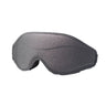 ResMed contoured memory foam sleep eye mask in grey, right-facing view on white background.