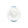 A single HumidX F20 capsule with a white body and blue detailing designed for use with CPAP machines.