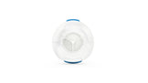 A single HumidX F20 capsule with a white body and blue detailing designed for use with CPAP machines.