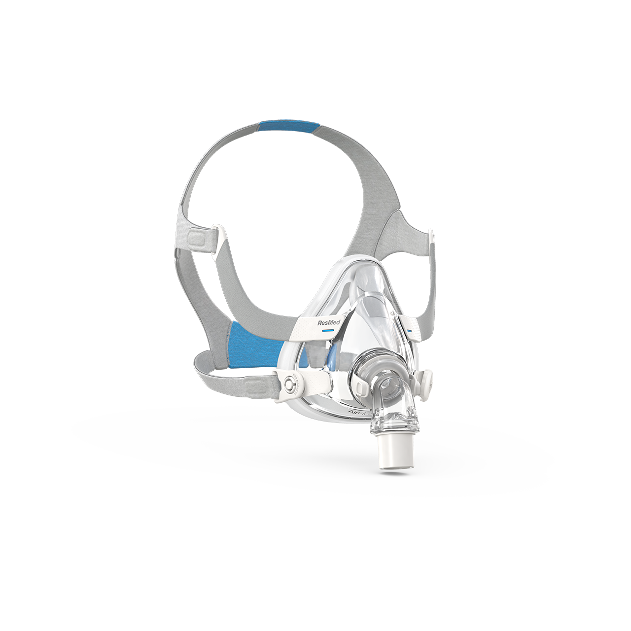 Non-magnetic full face mask designed for comfort and fit, accommodating all facial shapes and sizes.