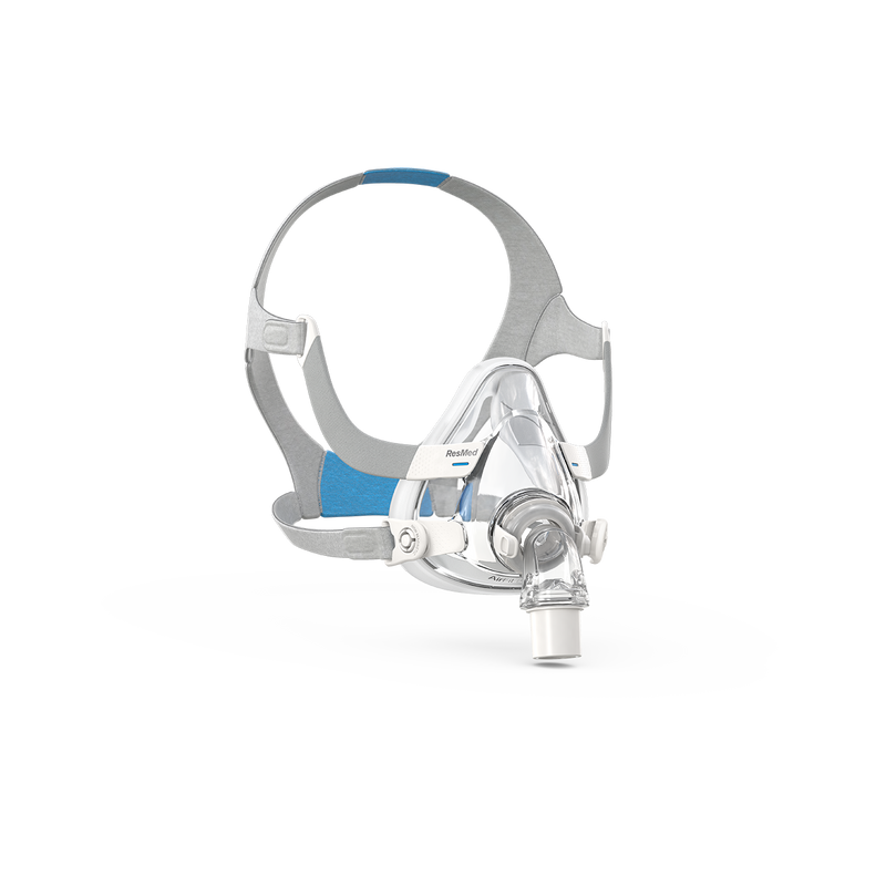 Non-magnetic full face mask designed for comfort and fit, accommodating all facial shapes and sizes.