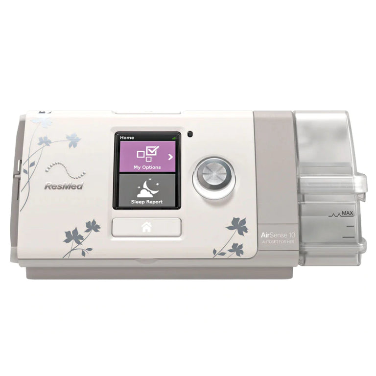 ResMed AirSense 10 AutoSet for Her CPAP Machine facing forward