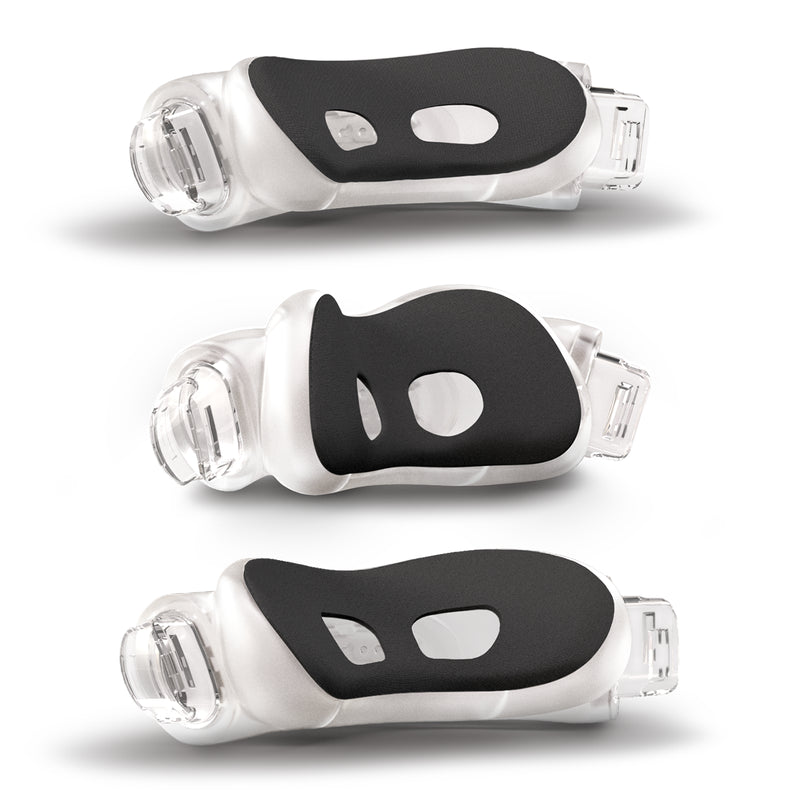 Airtouch cushions facing inward where the nose will sit