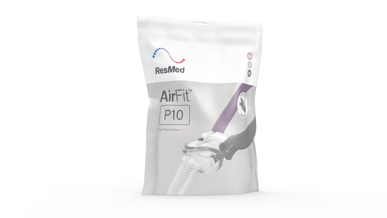 Package of ResMed AirFit P10 For Her Nasal Pillow CPAP Mask