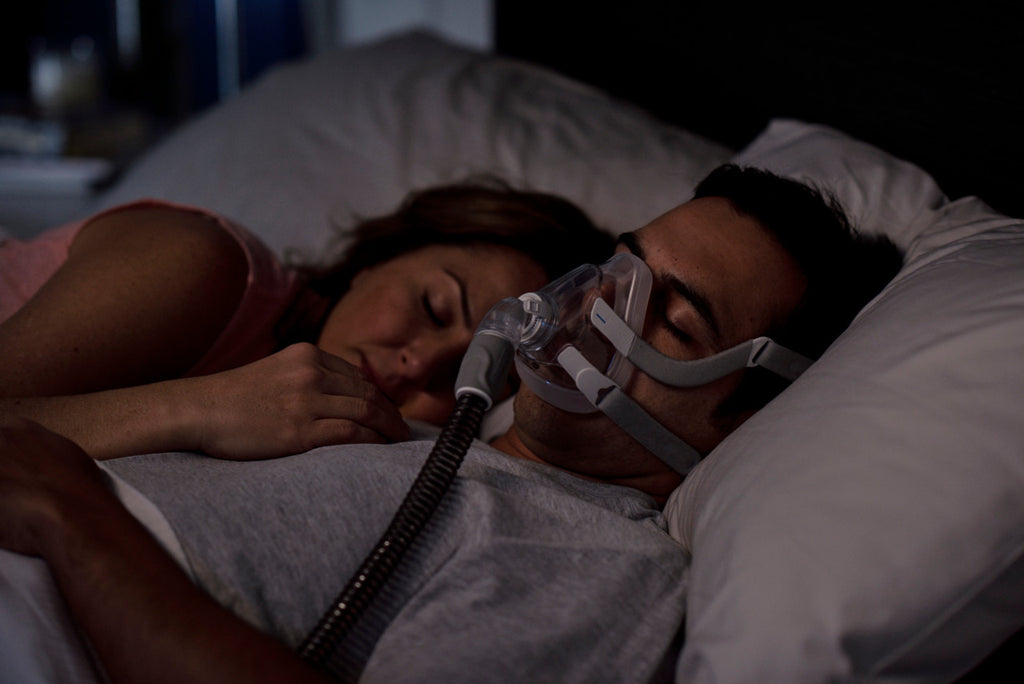 ResMed AirFit™ F20 Full Face Mask In Use