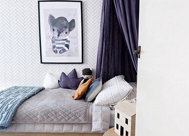 Neptune Blanket on bed