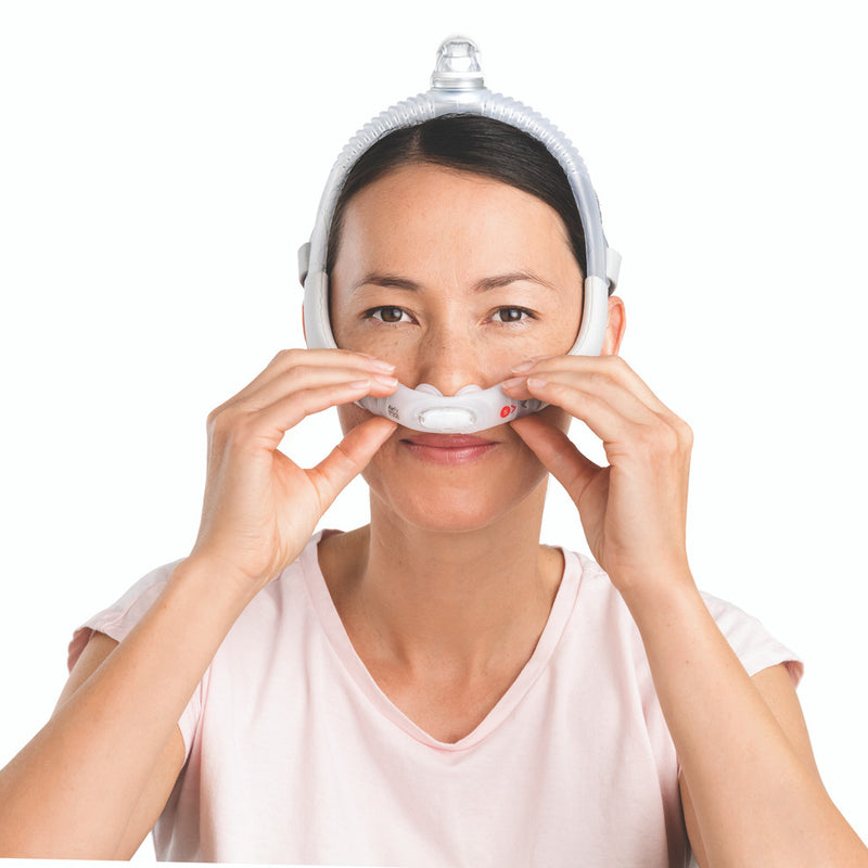 Woman Wearing the ResMed AirFit P30i