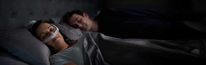 Woman Sleeping With the ResMed AirFit P30i