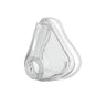 A transparent, silicone cushion for CPAP masks