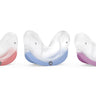 3 ResMed AirFit N30 Nasal Cradle Mask cushions in different colors. from left to right : red, blue, purple