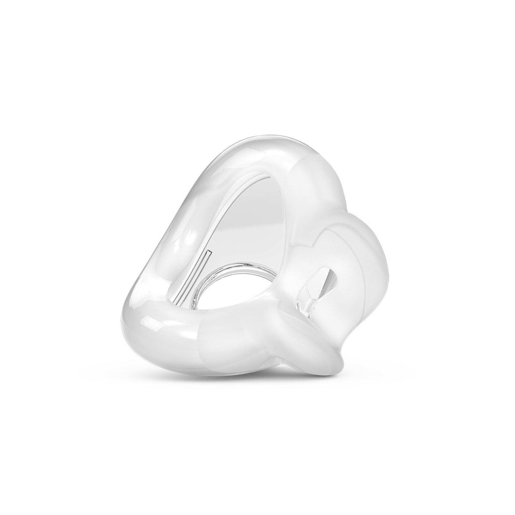 A clear, silicone full face cushion for the CPAP mask.